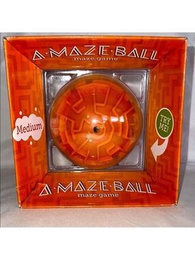 A-Maze-Ball Orange 3D Puzzle Game